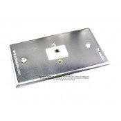 Placa Tapa Audio Jack 3.5 mm IDC Aluminio